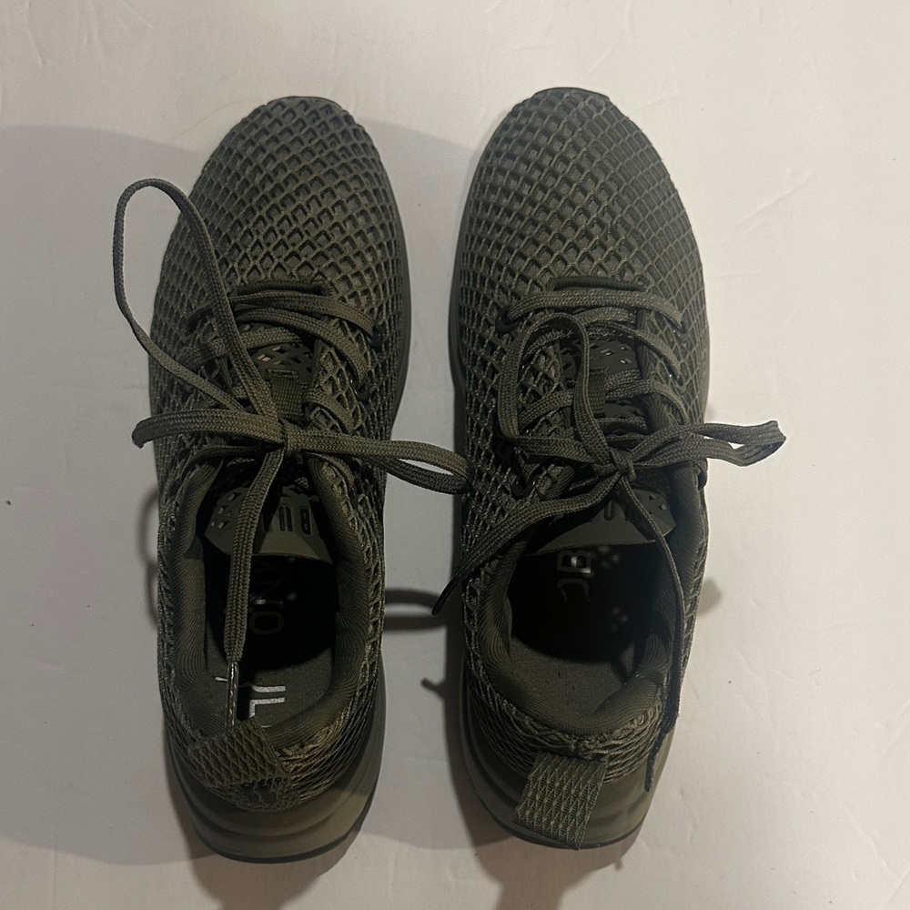 NOBULL Olive Green Men's Women’s Sneakers kicks mesh running shoes moss lace ups